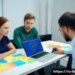 Home 21 리더십 코칭을 위한 연습 방법 - ) A photorealistic, ultra-detailed scene of an emergency release role‑play in a modern Moscow office...